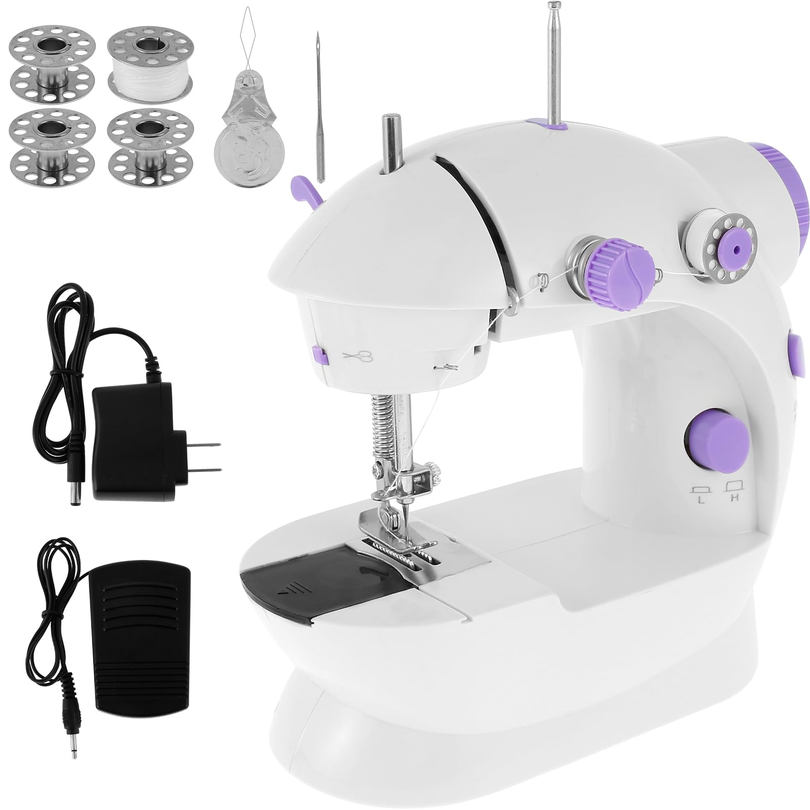Mini Sewing Machine, Light Small Sewing Machine, Portable Sewing Machine for Beginners, Sewing Kit for Household, Travel Automatic Sewing Machine, Multifunctional Sewing Machine Kids Adults DIY