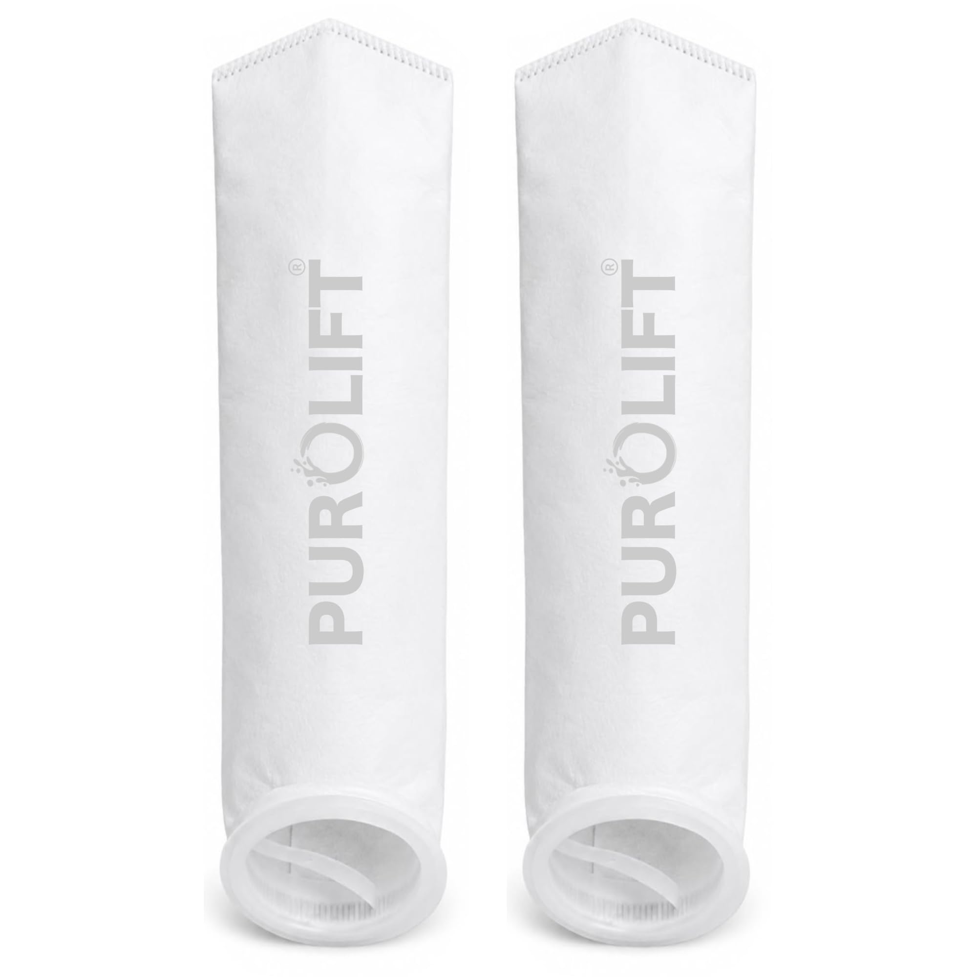 2pcs Bag Filter for Water Tank, 5 Micron Sediment Filter for Overhead Water Tank & 20 Inch Big Blue Housing | Reusable Cartridge for Sand, Dirt, Silt, Mud & Rust Particles | 20" x 4" Bag-image-14