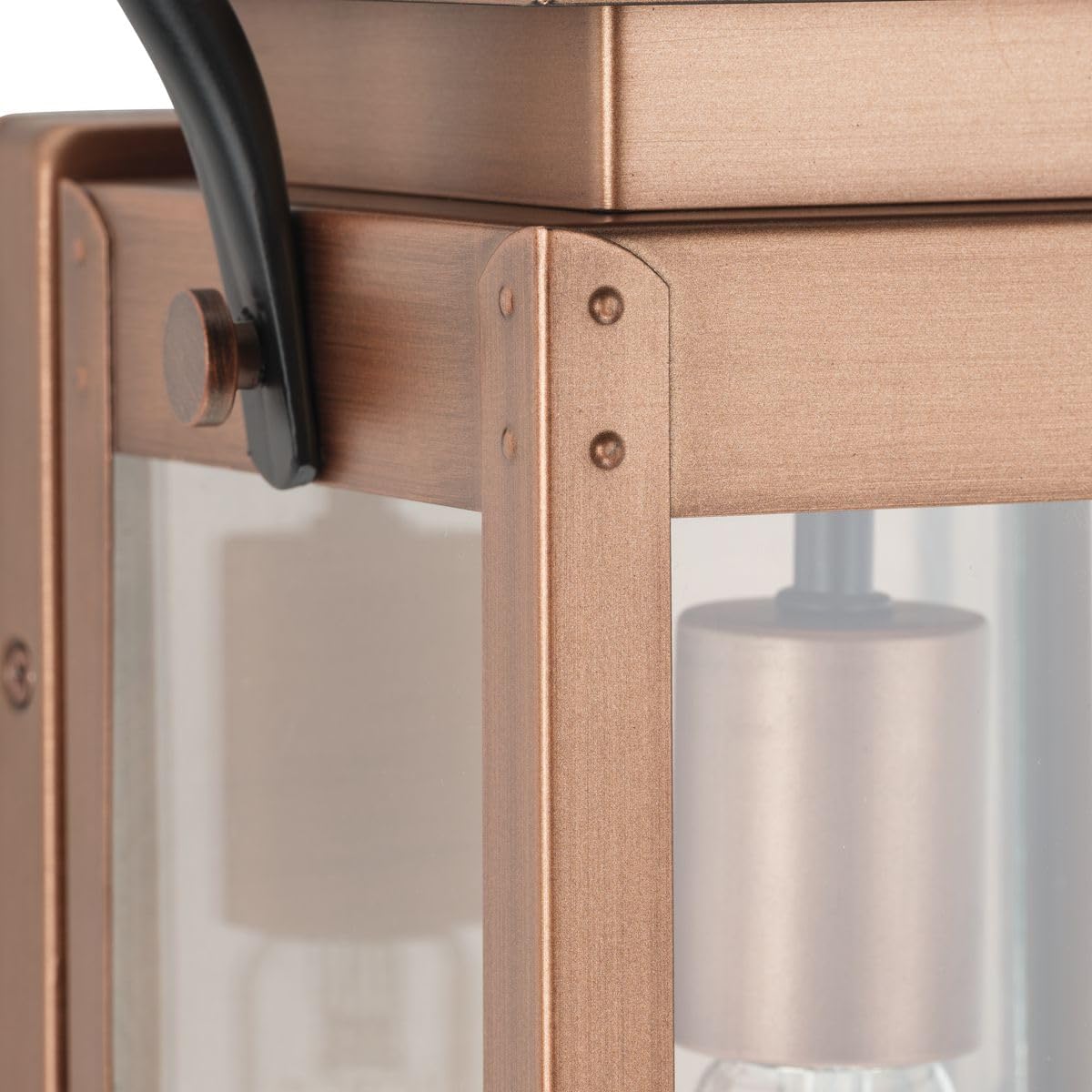 Progress Lighting P560005-169 Union Square Outdoor Wall Lantern, 1-Light 100 Watts, Antique Copper