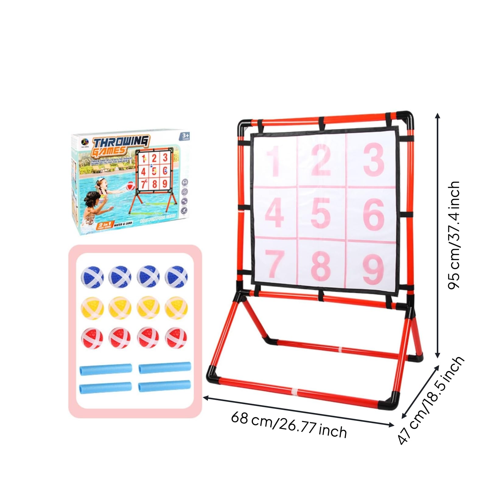Juego Lanzar con Pelotas Autoportante