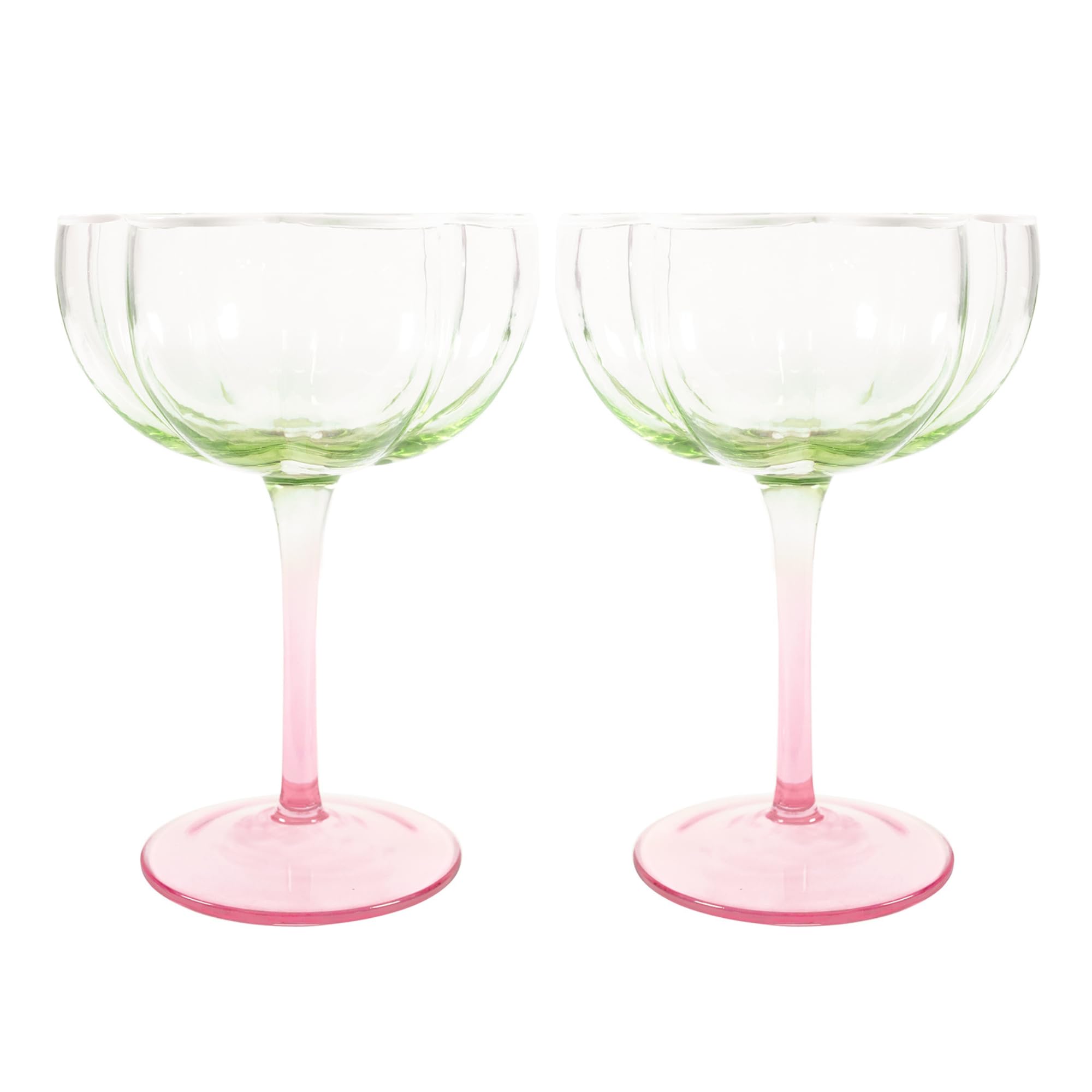 Amazon.com | Lilly Pulitzer Unique Ridged Cocktail Glasses