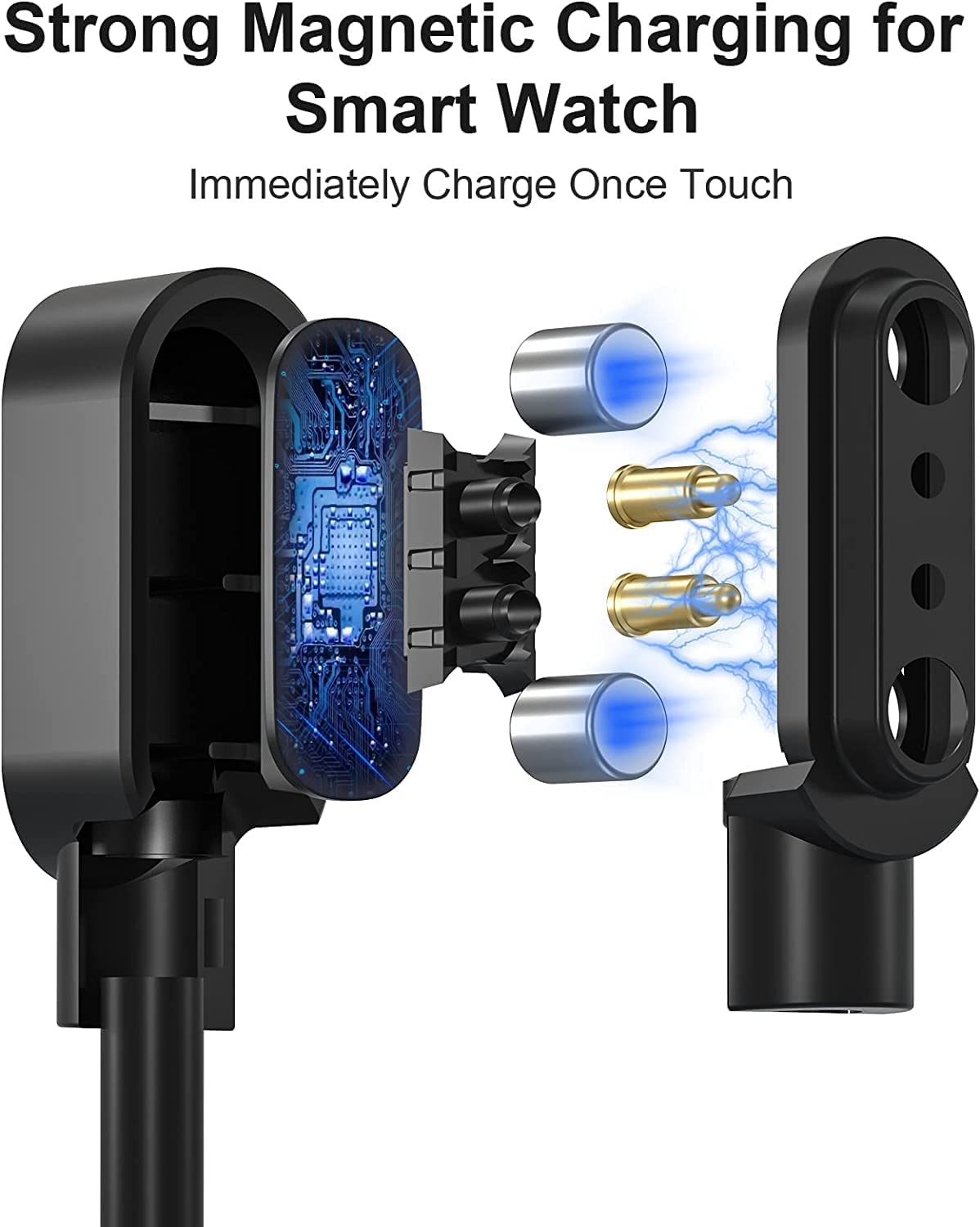 Chargeur Magnétique Pour Montre Connectée RUIMEN 1.7" Et G20 - Câble USB 1m | Compatible Exclusif
