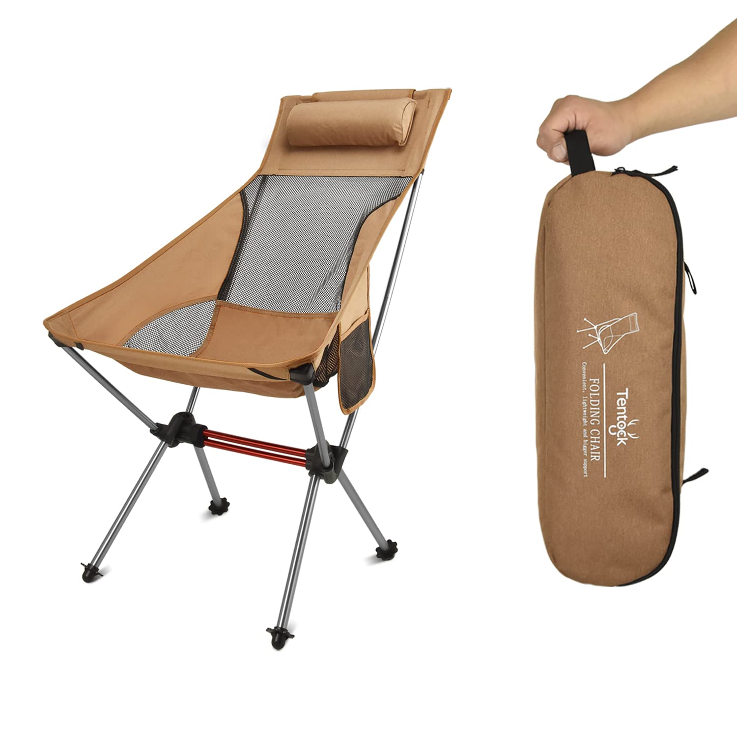 Chaise de camping pliante Tentock pour vos pique-niques en forêt et journées plage