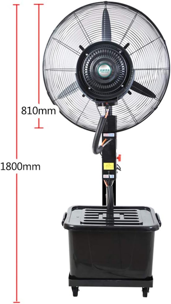 Floor Fans Large, Industrial Fans Cooling, Commercial Fan, 3-Speed Commercial Grade Adjustable Oscillating Pedestal Fan, 81cm
