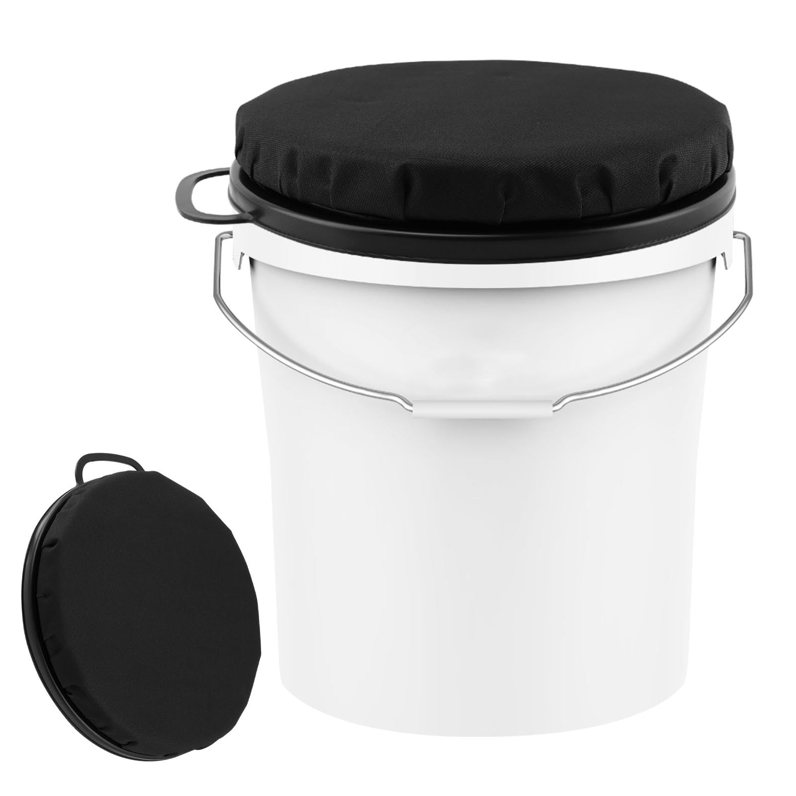 Bucket Toilet Seat Dreyoo 5-Gallon Bucket Seat 360° Swivel