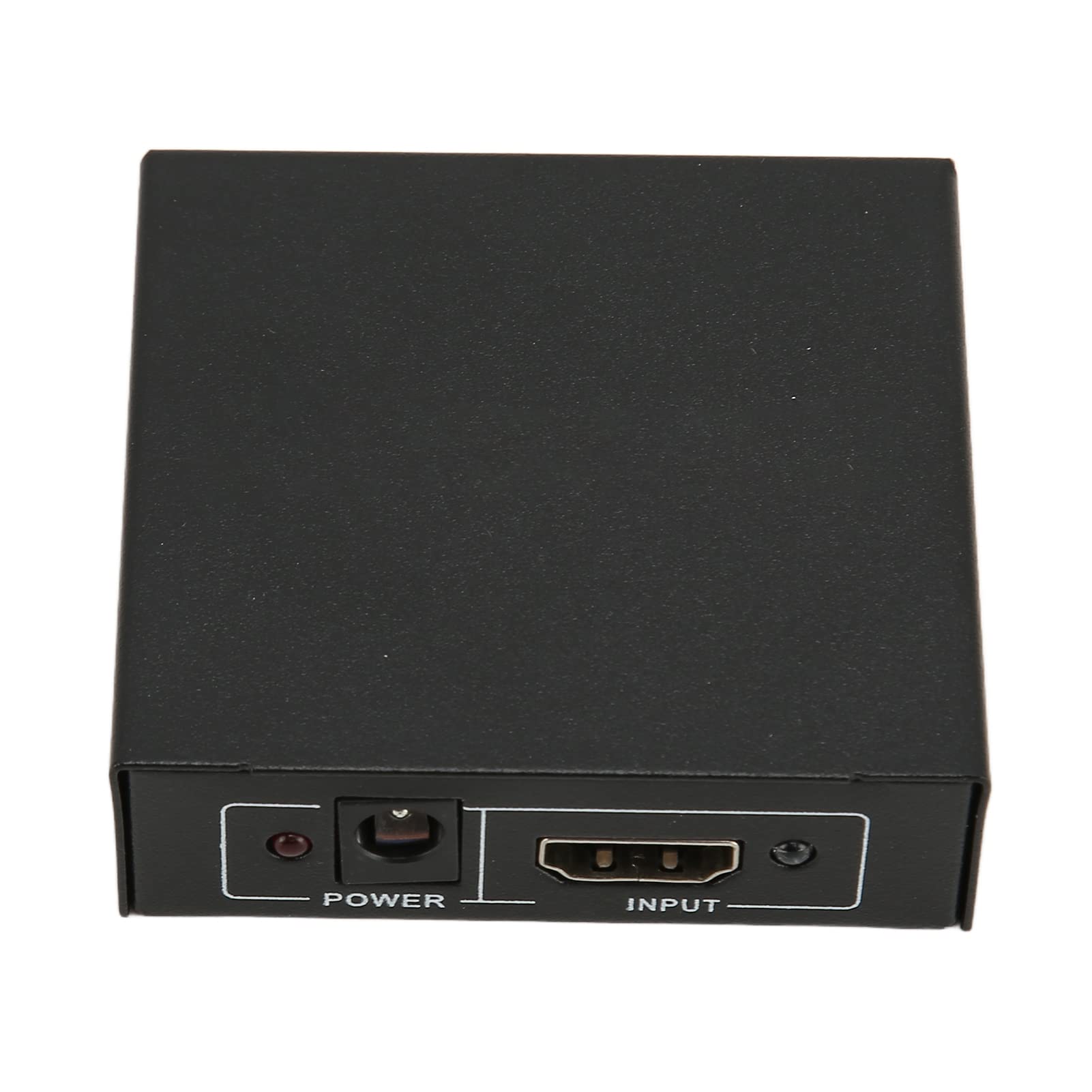 HD Multimedia Interface Splitter, Switching Amplifier Easy Installation 1 in 2 HD Multimedia Interface Splitter, with Power Supply for HD Monitor for Projector (EU Plug)