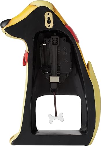 Miniatura 2 de Enesco Allen Designs - Reloj de escritorio con péndulo esculpido con bandana para perro, 10.04 pulgadas, multicolor