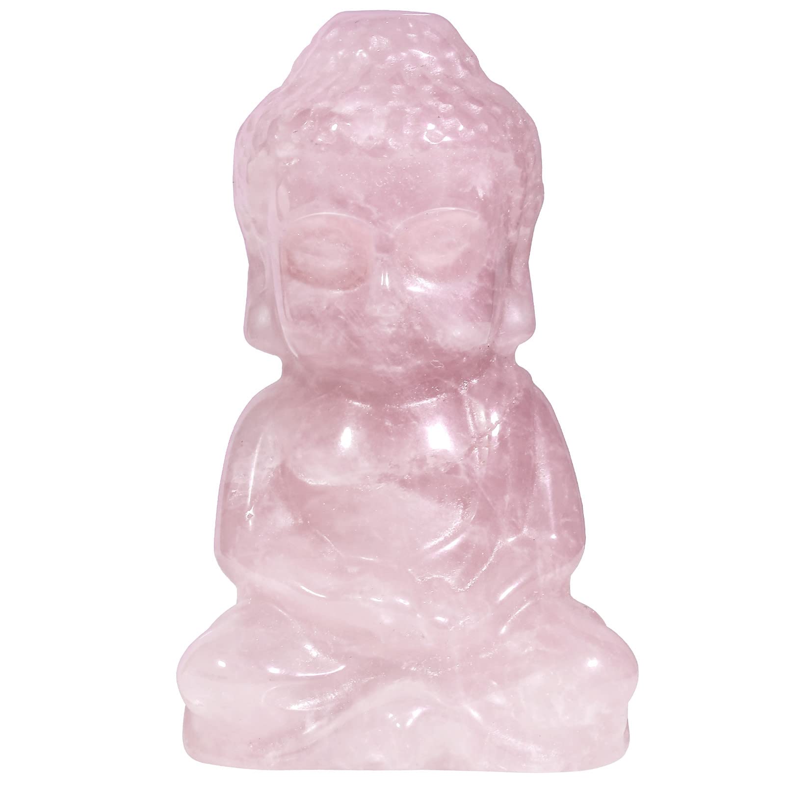 mookaitedecor Rose Quartz Crystal Baby Buddha Statue