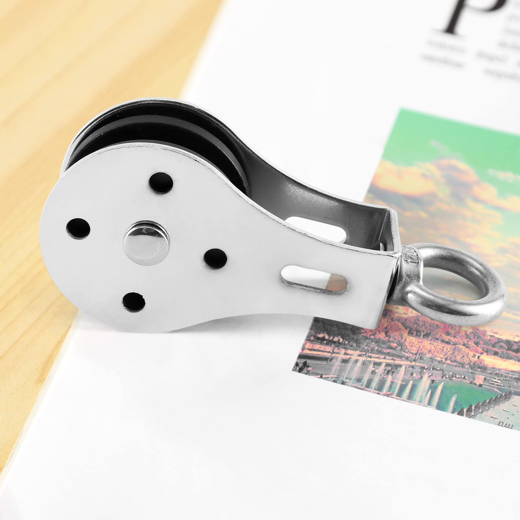 Jkjhbhged 300Kg Bearing Pulley Lifting Quiet Wheel Gym U-Grooved Heavy Duty Pulley Wheel for Workout Equipment Cable Machine, silver