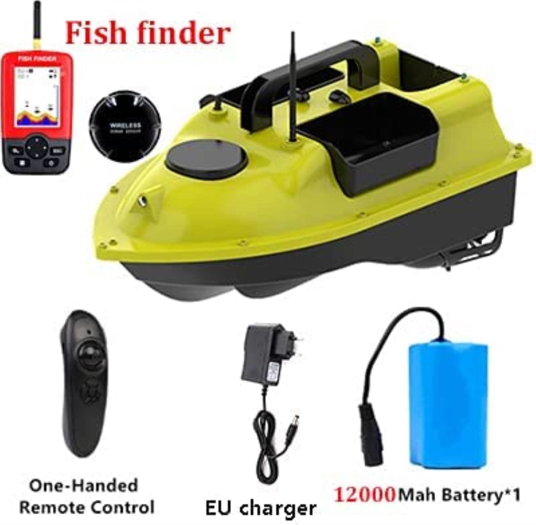 GPS Intelligente RC Barca da Pesca Crociera GPS Posizionamento 500m IndecienceT Controllo 3 Imbuto One Key Return LCD Schermo RC Bait Boat