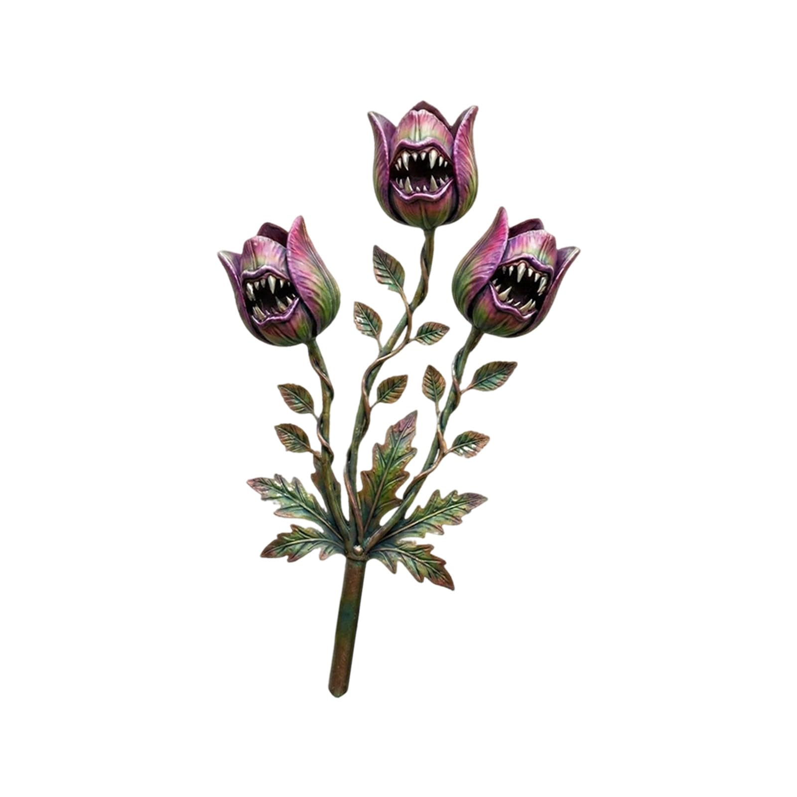 Shuade B Metal Yard Accent Stake For Patio Containers And Garden Eds, Decorative Garden Ornament With Easy Soil Placement Metal Stake Decor Flower Container Accent Yard Ornament Flower Ed Patio Container