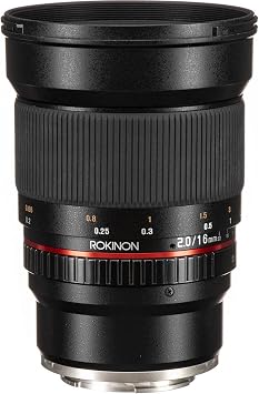 Rokinon 16M-E 16mm f/2.0 Aspherical Wide Fixed Angle Lens for Sony E-Mount