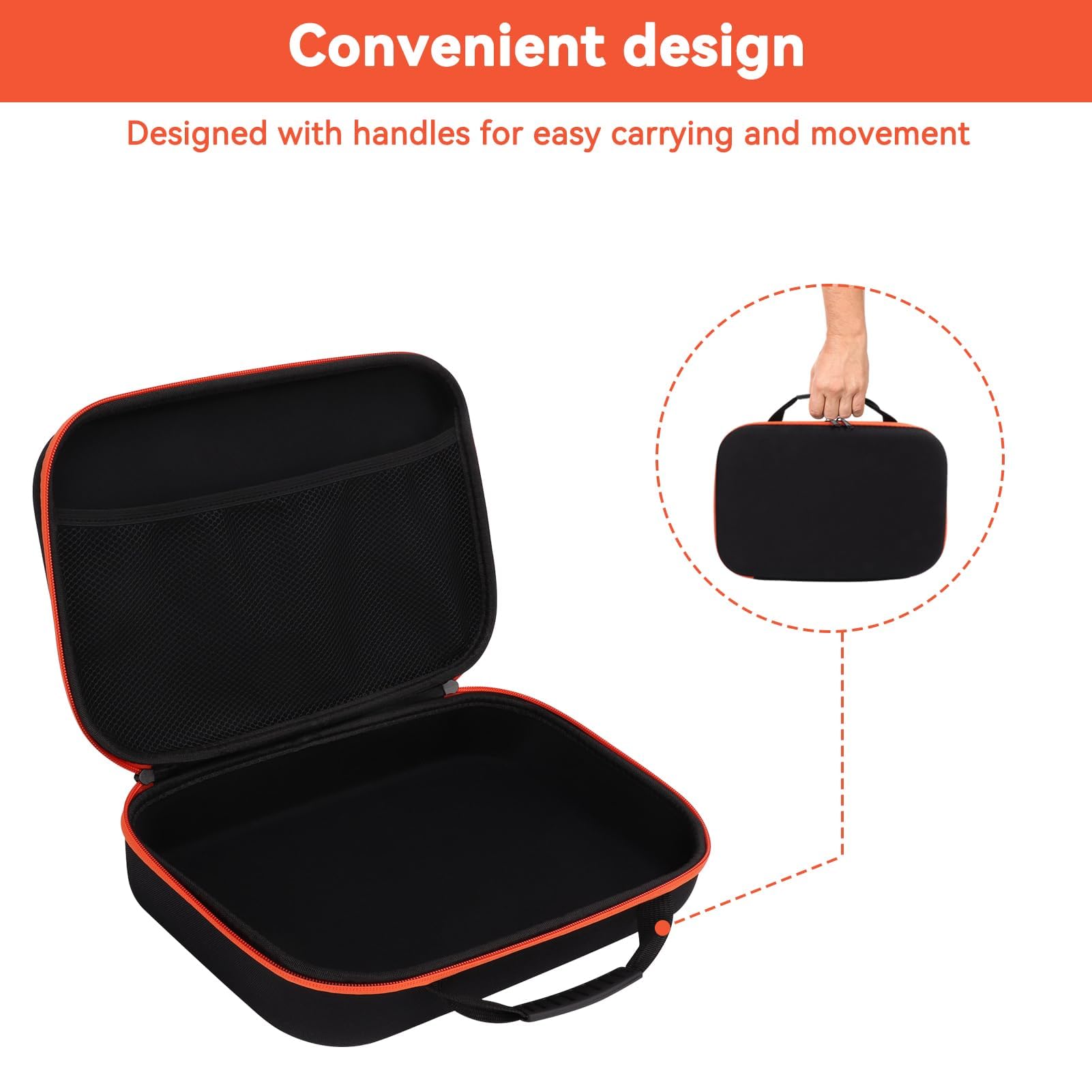Agatige Étui de Stockage pour Perceuse électrique, Sac Pochette à Outils Sac Conteneur à Outils Oxford Tissu Accessoire Mallette de Rangement Outils de Coupe Organisateur de Stockage (L)