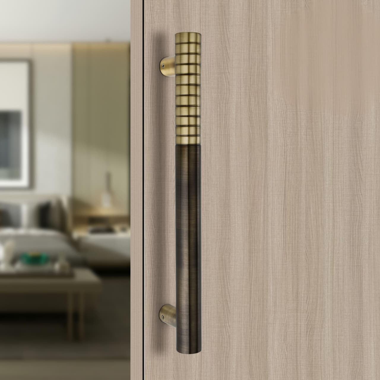 ALDEN 24 inch Main Door Handle/Handle for Glass and Wooden Door/Pull and Push Stainless Steel Door Handle (Nickel Silver) (Pack of 1) — Amazon image 8