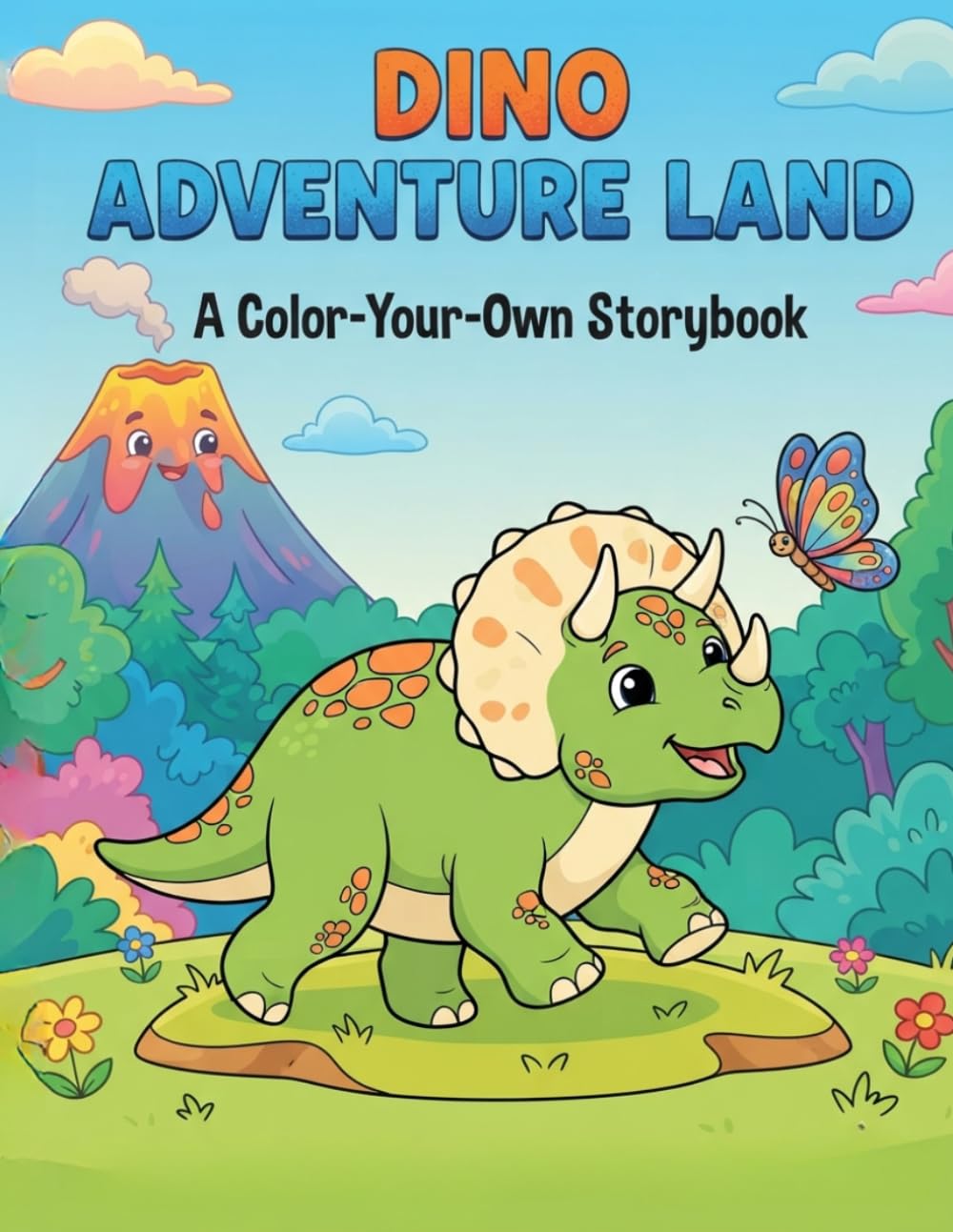 DINO ! Adventure Land: A Color Your Own Storybook