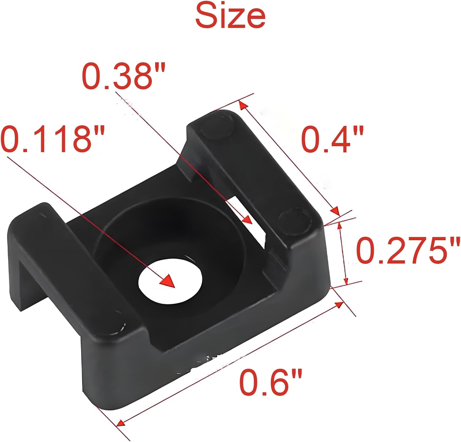 120Pcs Zip Tie Screw Mount,Wire Tie Downs with 8" Cable Ties and 304 Stainless Steel Screw, Black(120 Pieces of Each)