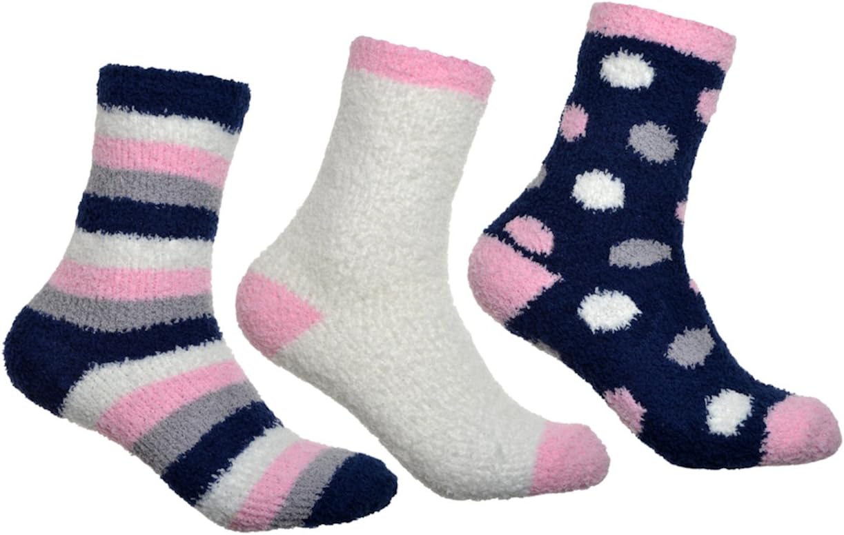 3 Pairs of Ladies Fluffy socks - Soft, Warm & cosy