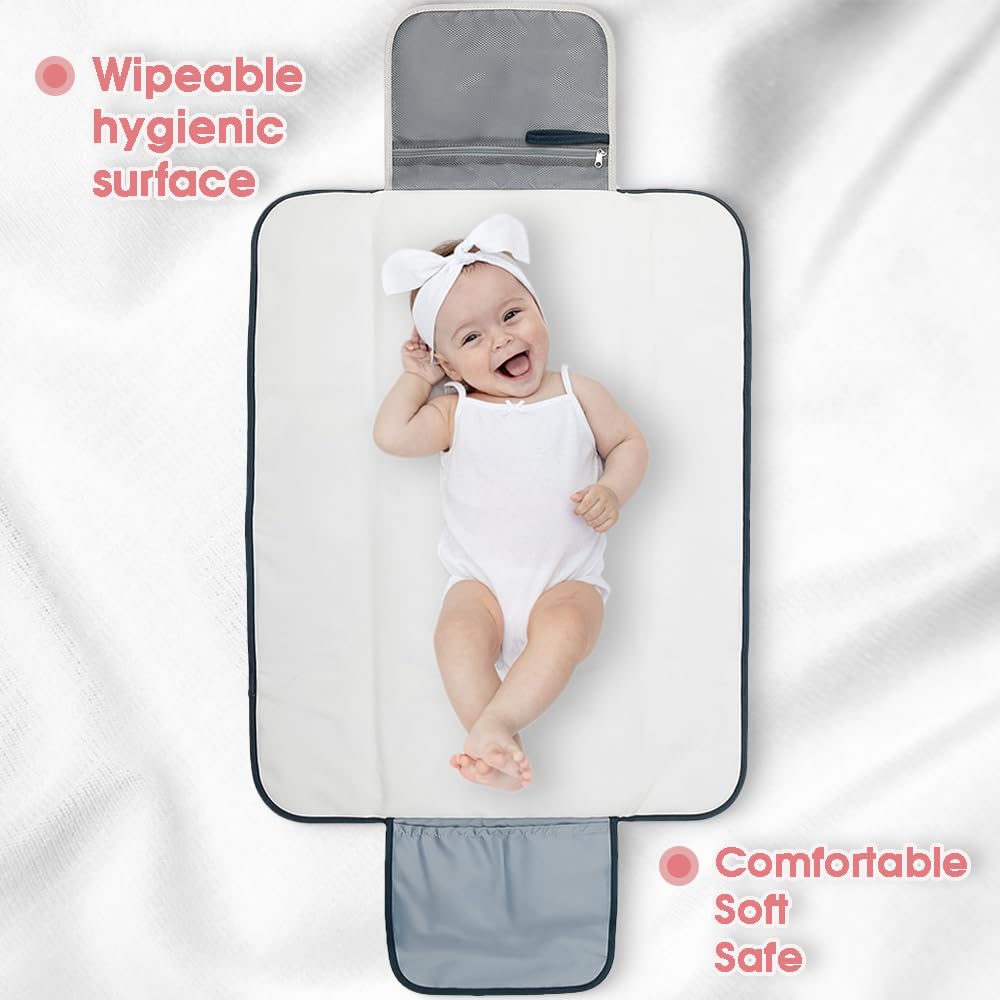 Matelas Langer EVA Imperméable Ceinture Sécurité Bébé Léger Matelas à Langer Portable MLRYH En EVA - Imperméable Et Antidérapant 69x45x9,5cm Avec Ceinture De Sécurité Imperméable Antidérapant Bébé