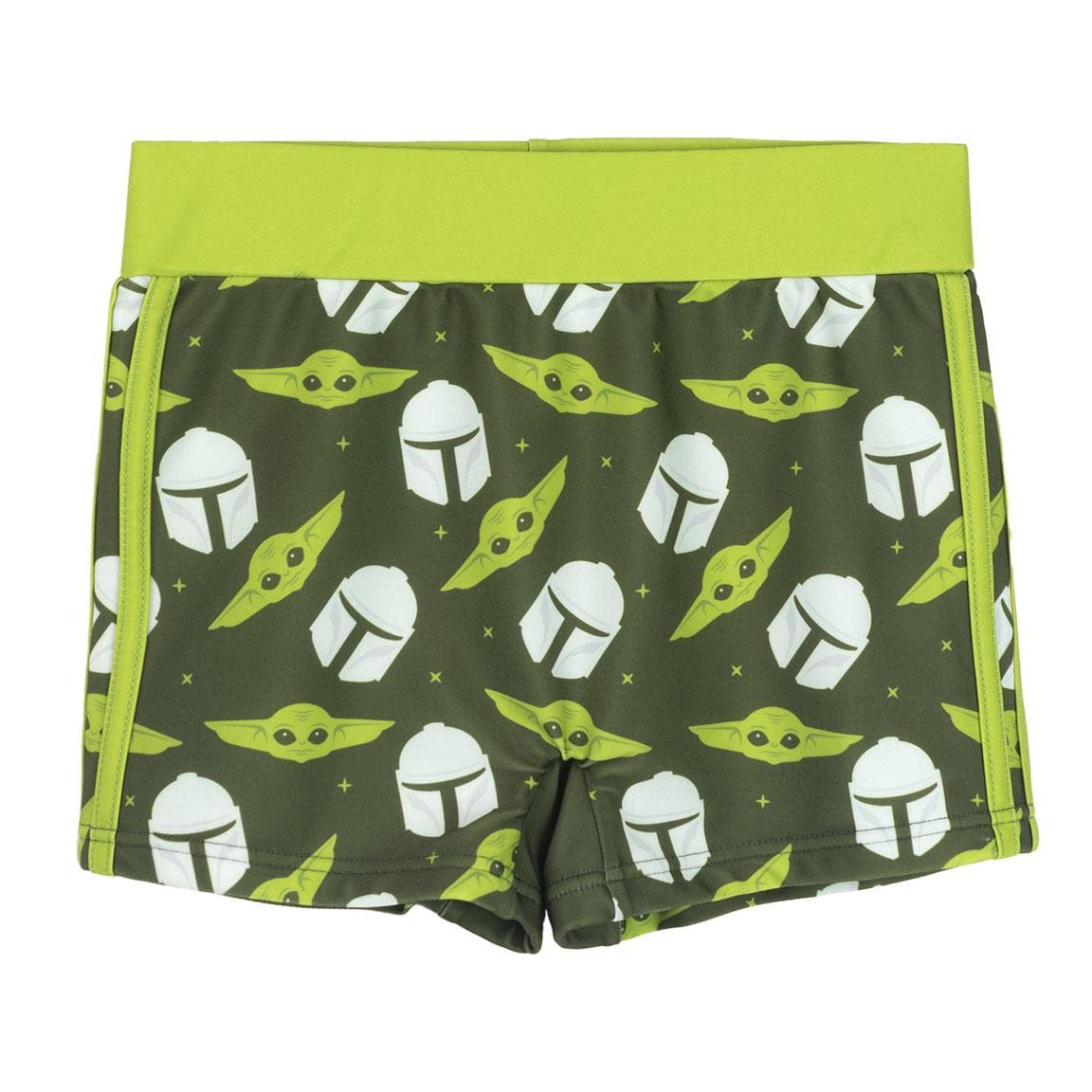CERDÁ LIFE'S LITTLE MOMENTS Bañador Ajustado Modelo Boxer para Niño en Poliéster al 85% y en Elastano al 15% con Forro 100% Poliéster y Personajes de The Mandalorian | Licencia Oficial - Star Wars