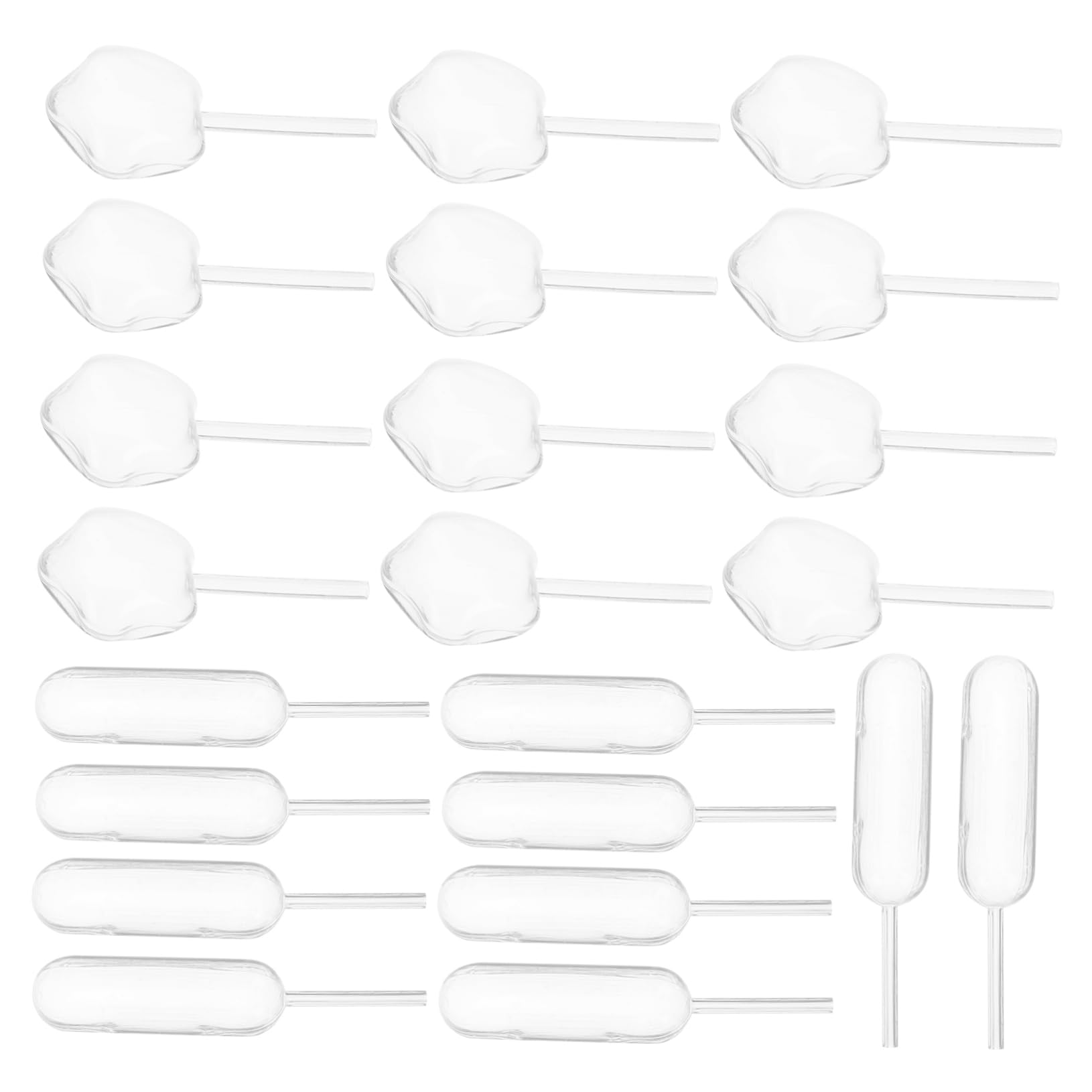 VILLFUL 2 Baking Jam Straws Liquid Dropper Mini Pipettes for Miniture Decoration Squeeze Transfer Pipettes Liquid Infuser Pipettes Dropper Mini Paper Cups Plastic Transparent