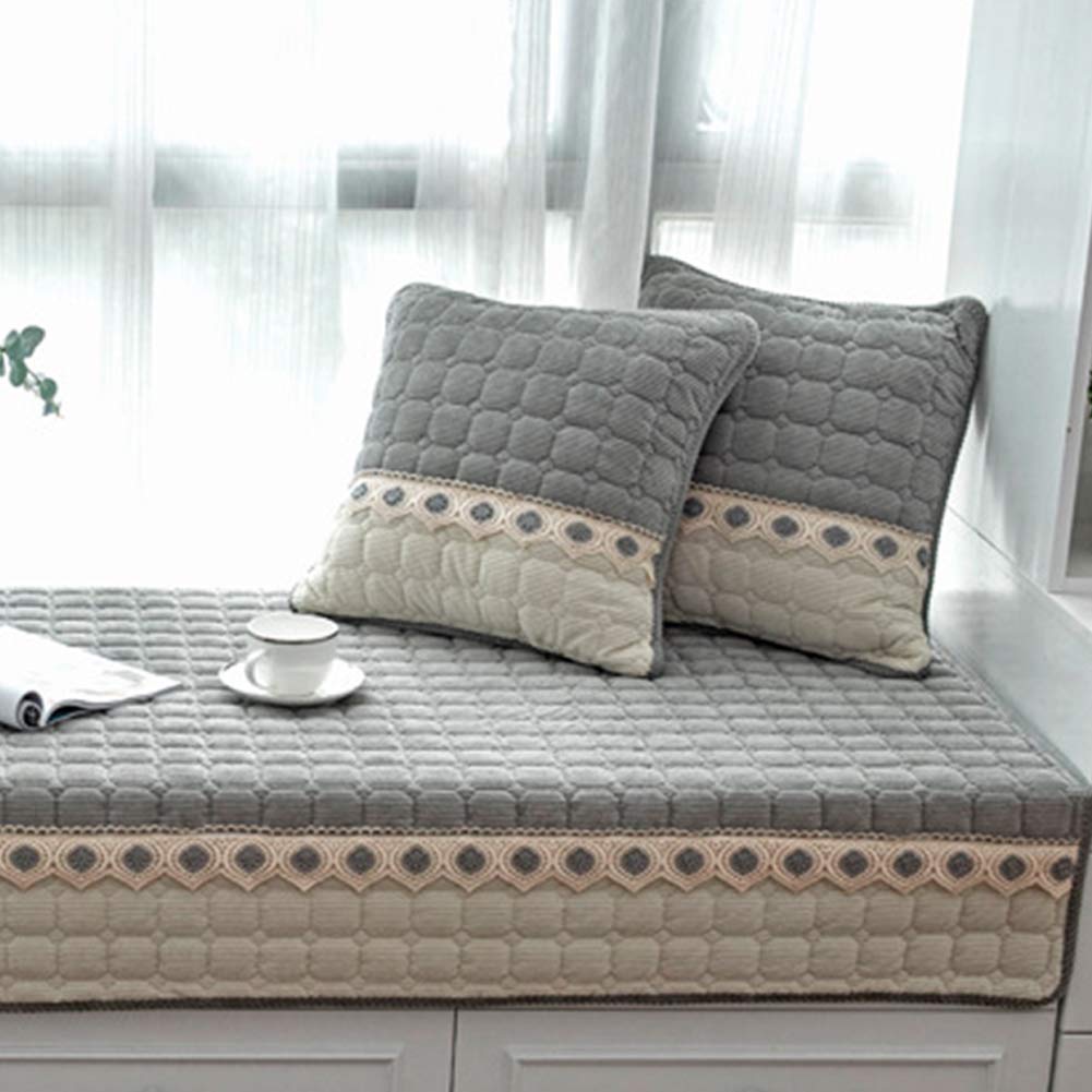 JeogYongModern Farmhouse Decorations Throw Pillow Covers Set of 2 Farmhouse Pillow Covers 18x18 inches Corduroy Home Decorative Pillows for Living Room, Couch, Sofa, Bed(Gray)