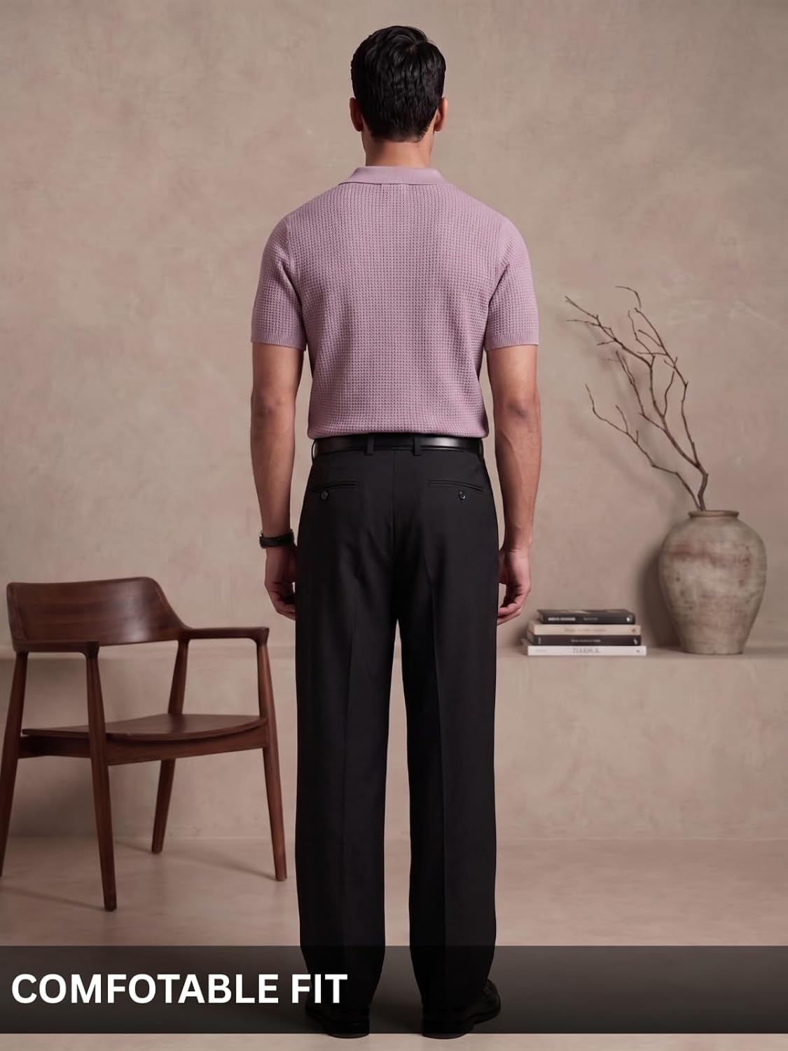 Leriya Fashion Polo T Shirt for Men | Textured Polo T Shirts for Men | Smart Casual Half Sleeve T-Shirt for Mens, Breathable Cotton Knit Collar T Shirts 2 Leriya Fashion Polo T Shirt for Men | Textured Polo T Shirts for Men | Smart Casual Half Sleeve T-Shirt for Mens, Breathable Cotton Knit Collar T Shirts - Image 2
