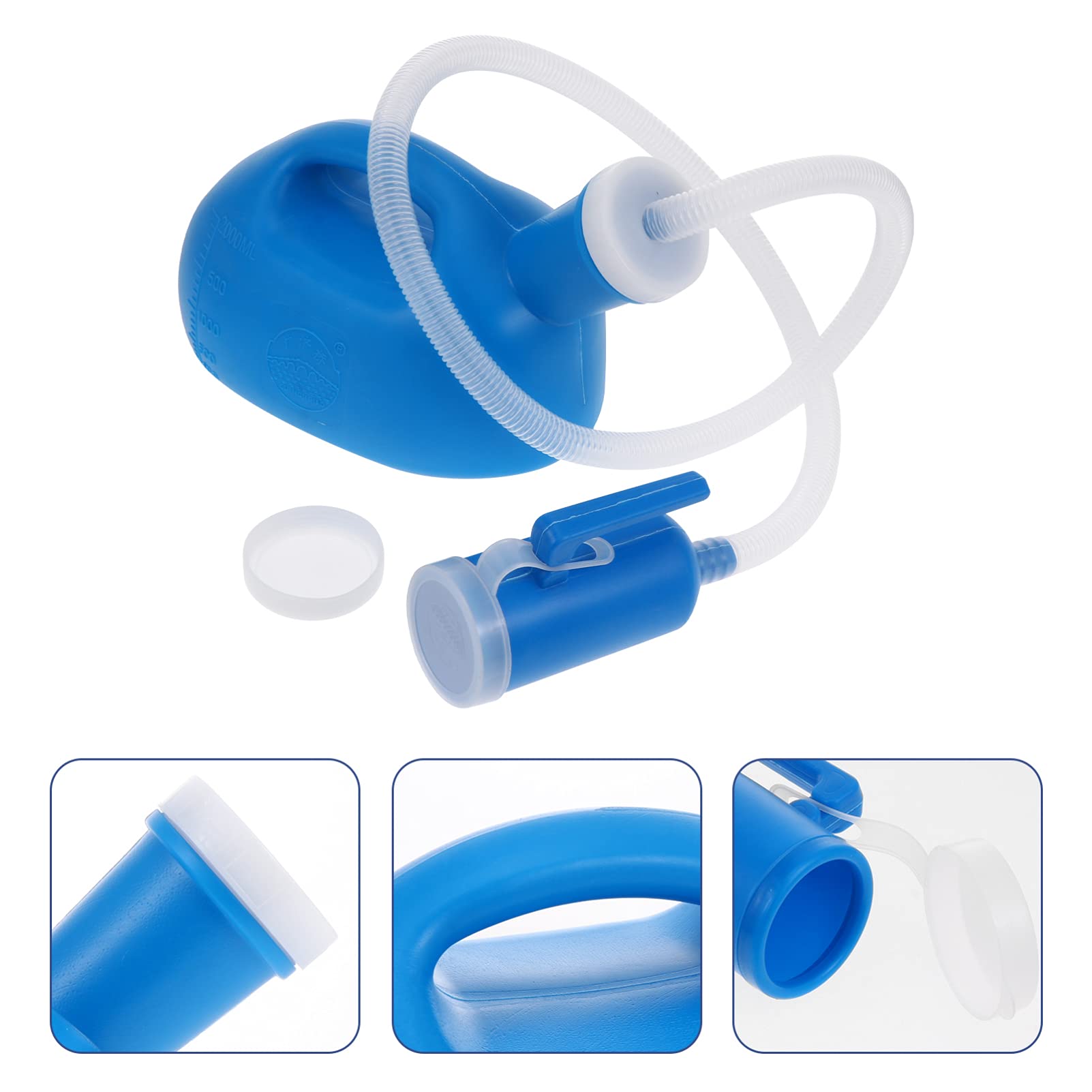 Healifty Orinatoio Portatile A Forma Di Elefante Per Bambini - Vasino Da Viaggio In PP, Mini Bottiglia Per Urina Per Bambini E Ragazzi (Blu) - 5