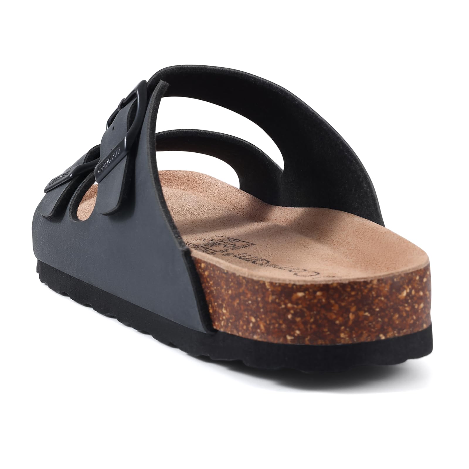 Comwarm Sandales en liège pour femme - Sandales de plage confortables pour l'été - Avec boucle réglable