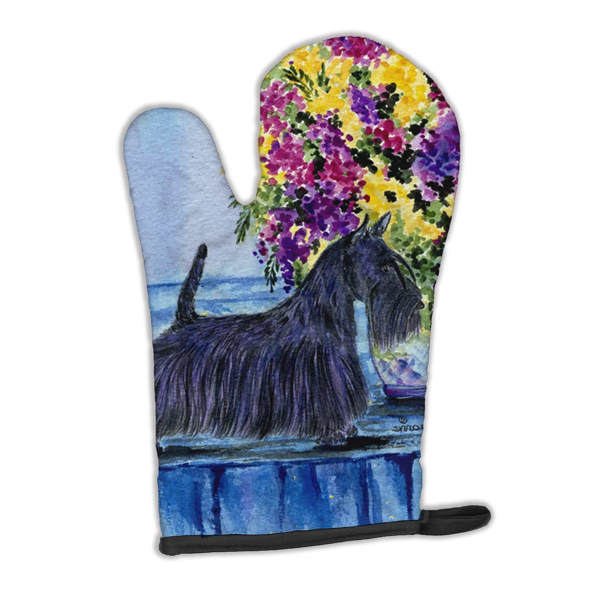 Caroline's Treasures Guante de Horno Scottish Terrier SS8309OVMT, Tela, Multicolor