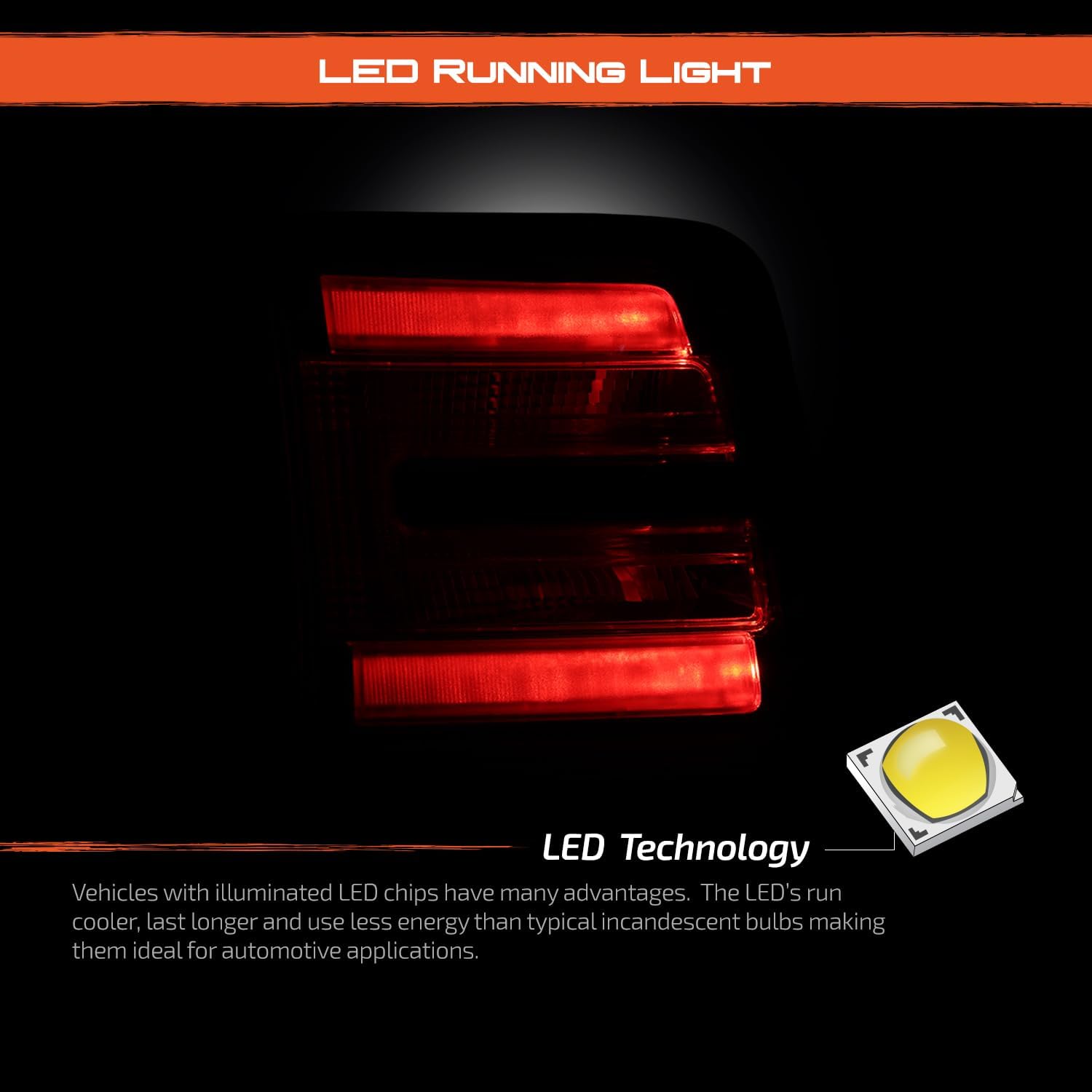 AKKON - Fits 2013-2016 GMC Acadia 2017 Acadia Limited LED Tail Light Brake Lamp Inner Driver Left Side Replacement