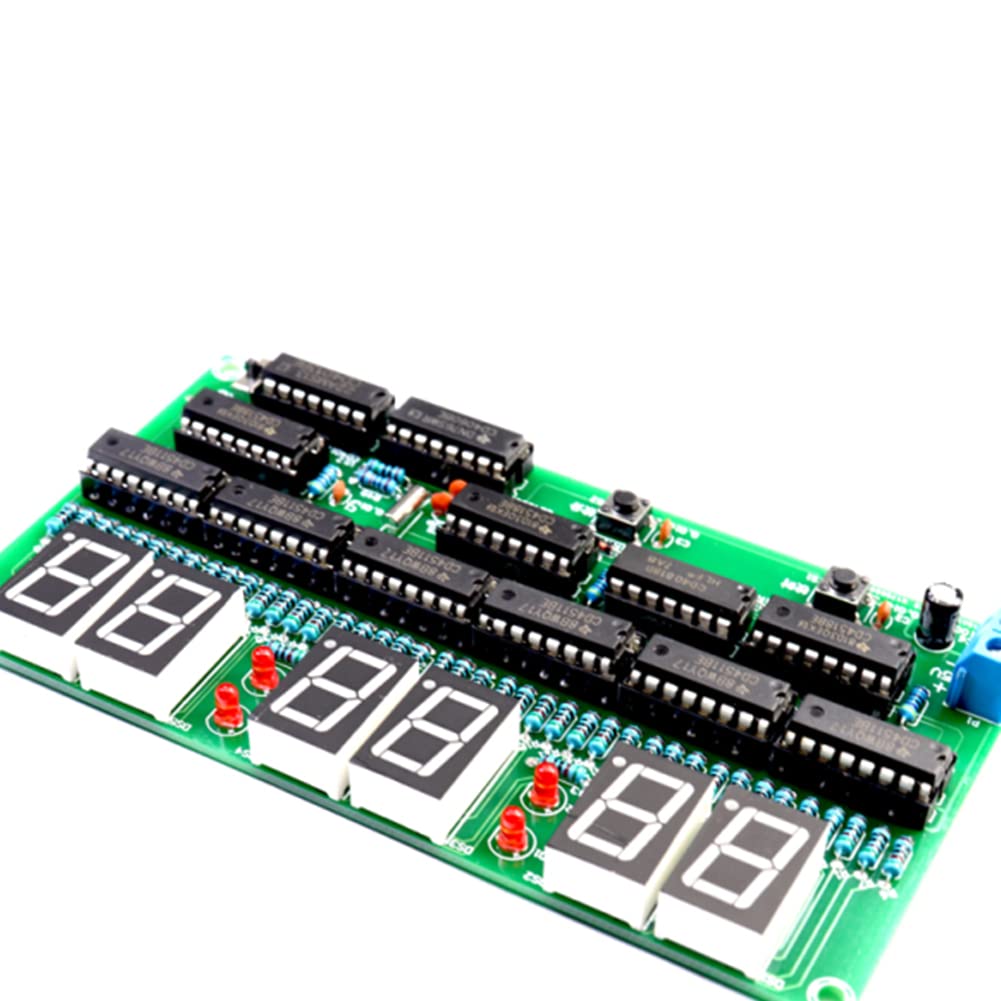 Kit Horloge Numérique 6 Chiffres LED - DIY à Souder - Alimentation 4,5-5,5V - Pour Apprentissage Électronique