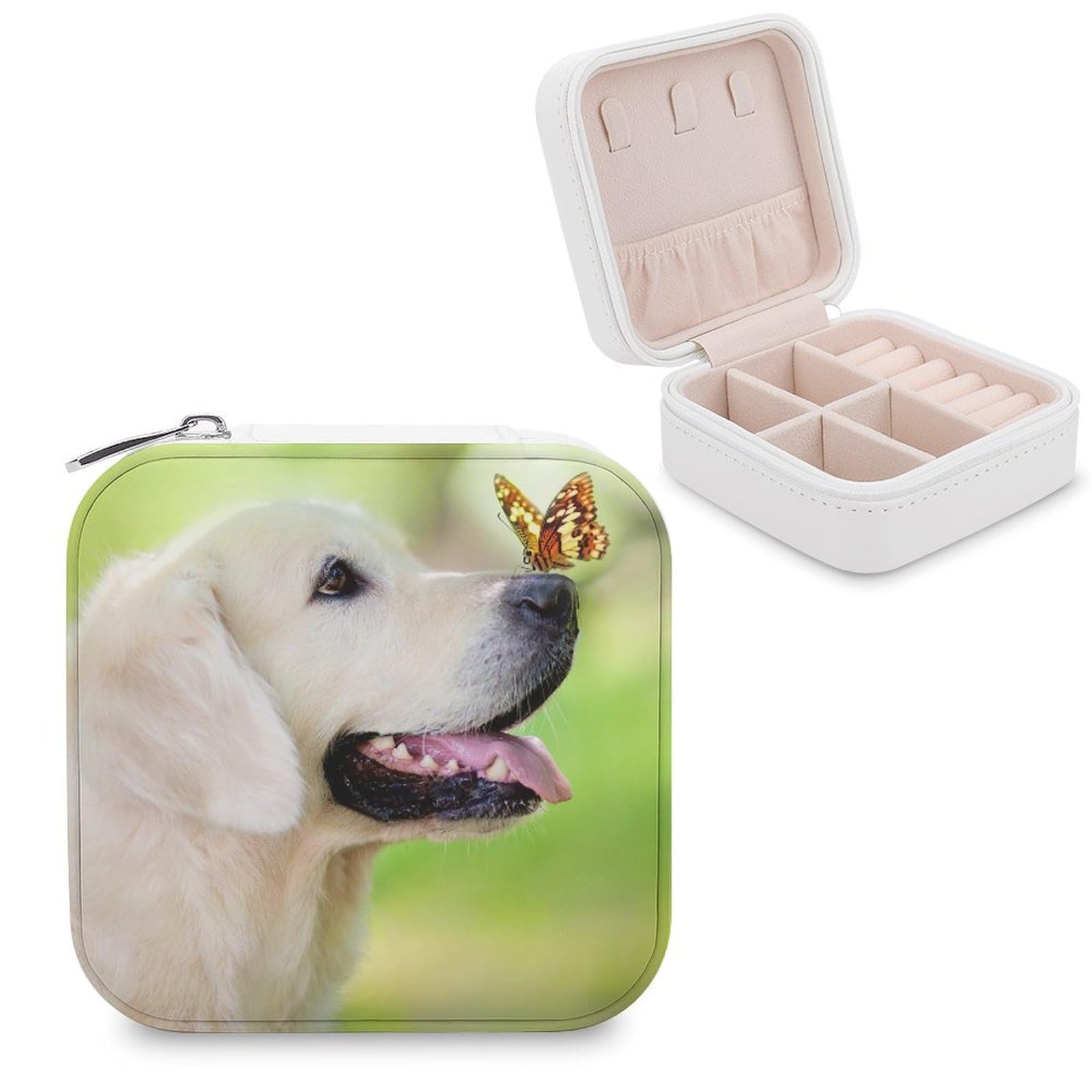 Boîte à bijoux Golden Retriever pour les vacances et le voyage