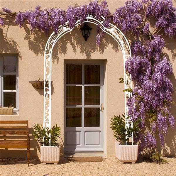 Metal Garden Arch Assemble Freely with 8 Styles Garden Arbor Trellis Climbing Plants Support Rose Arch Outdoor