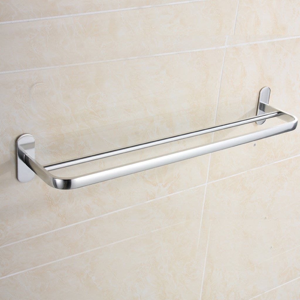 Porte-serviettes double couche 50 cm : la solution de rangement idéale pour petite salle de bain