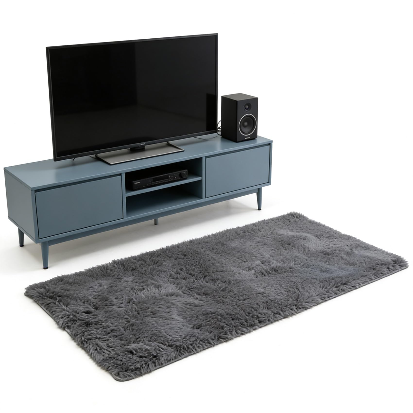 Tapis de cuisine antidérapant 178 x 210 cm moelleux pour sols froids et glissants