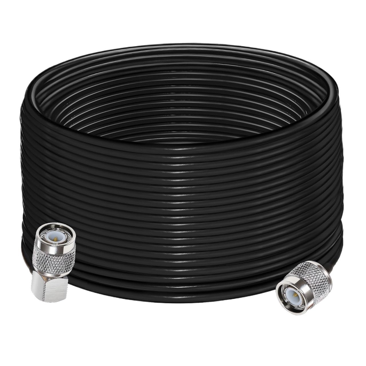 LIHUA RG58 kabel koncentryczny wtyczka męska do męskiego kąt prosty W/i/Fi an/te/na przedłużacz kabel o niskiej stratności 10 m (20 m (20 m)