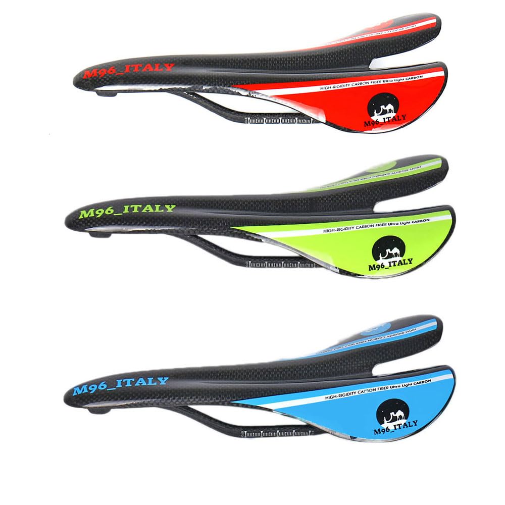 Msport Sella sellino per Bici da Strada da Corsa e MTB in Fibra di Carbonio Super Leggera 95g +/-