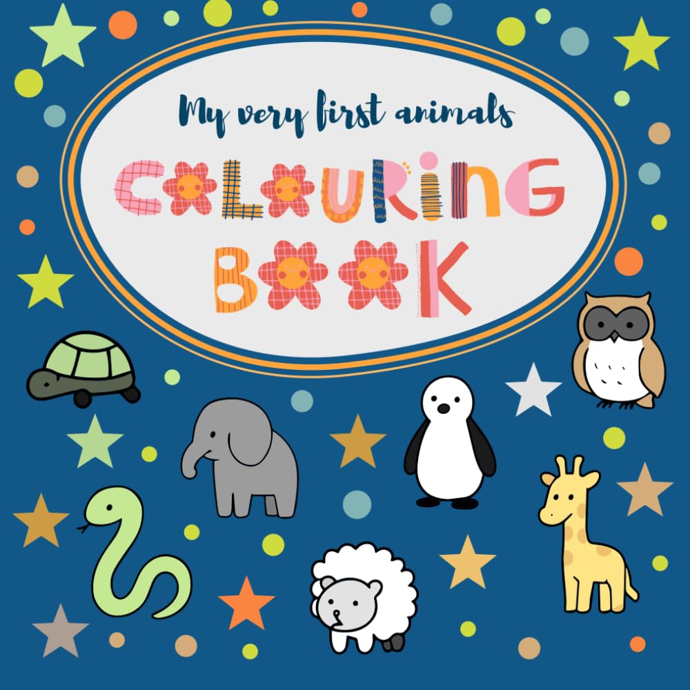 My very first animals colouring book