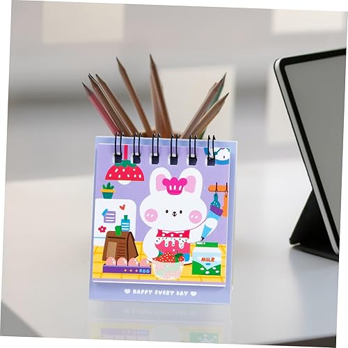 Miniatura 9 de MAGICLULU 12 piezas 2023 mini calendario de escritorio con temática de conejito para fiesta, accesorio de habitación, calendario de escritorio 2023,