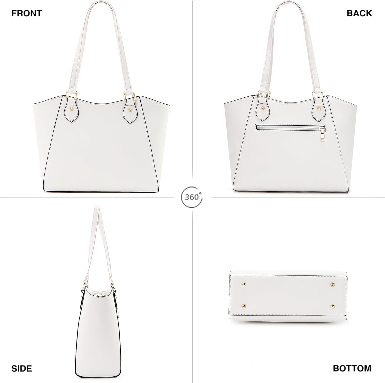 CHICAROUSAL Tote Bag for Women Large Handbags and Purses for Women PU Leather Womens Shoulder Bags