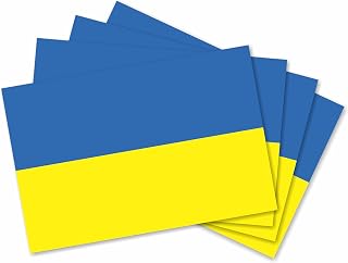 4X Ukrainian Flag Vinyl Decal Bumper Sticker Ukraine Decal For Macbook Laptop