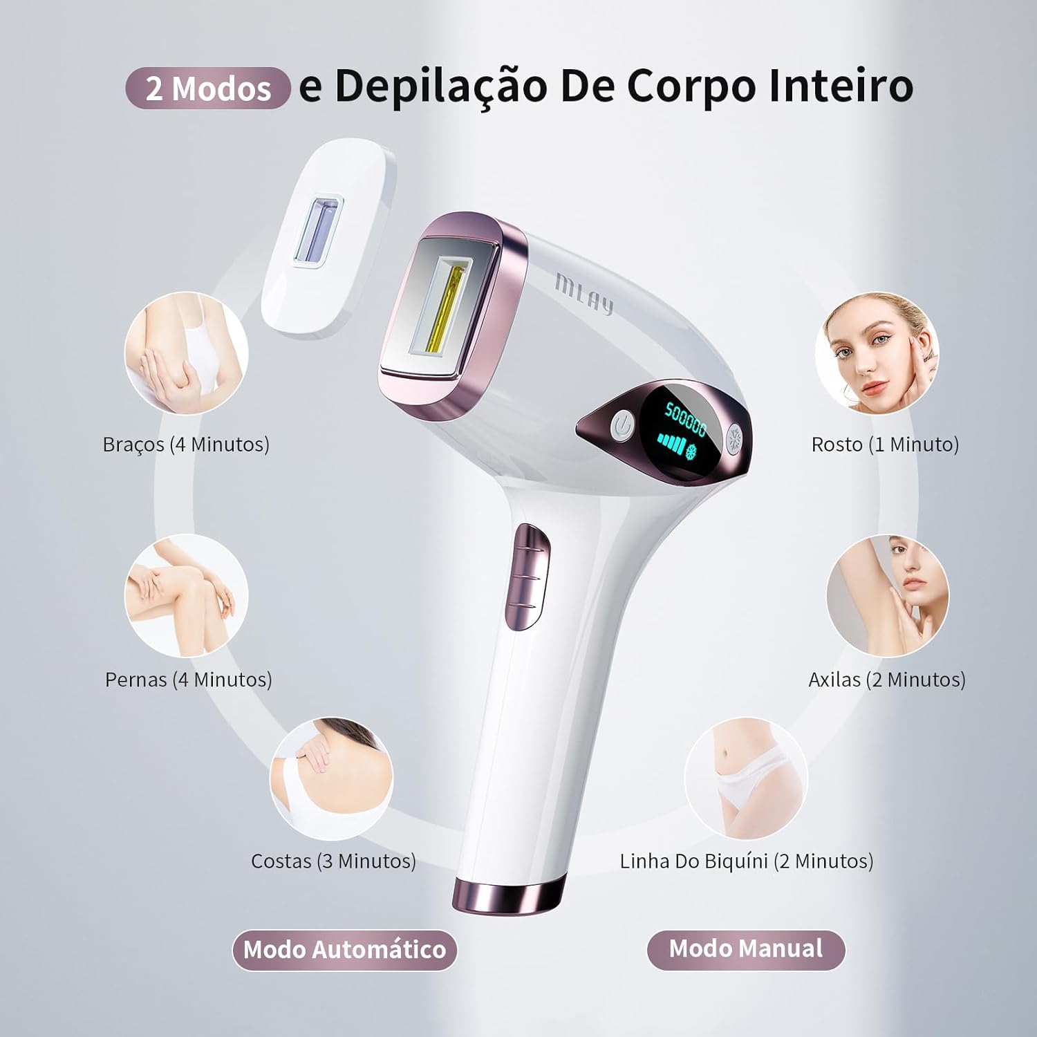 Depilador a Laser IPL Portátil MLAY T4 – Aparelho de Depilação Definitiva com 5 Níveis de Intensidade, Seguro para Rosto e Corpo, Uso Doméstico em promoção! Veja a oferta e mais achadinhos de Depilação 5 Hoje é o melhor dia para comprar Depilador a Laser IPL Portátil MLAY T4 – Aparelho de Depilação Definitiva com 5 Níveis de Intensidade, Seguro para Rosto e Corpo, Uso Doméstico com aquele preço maroto! Promoção! Aproveite a oferta! 5