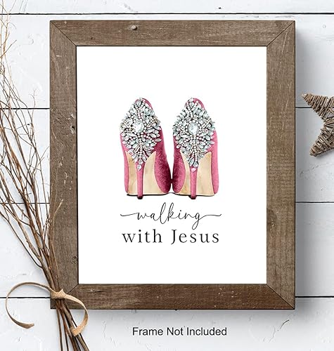 Miniatura 8 de Religious Wall Art & Decor - Christian Gift for Woman - spiritual Wall Decor Motivational poster - Teen Girl Bedroom Decor - Glam Fashion Wall