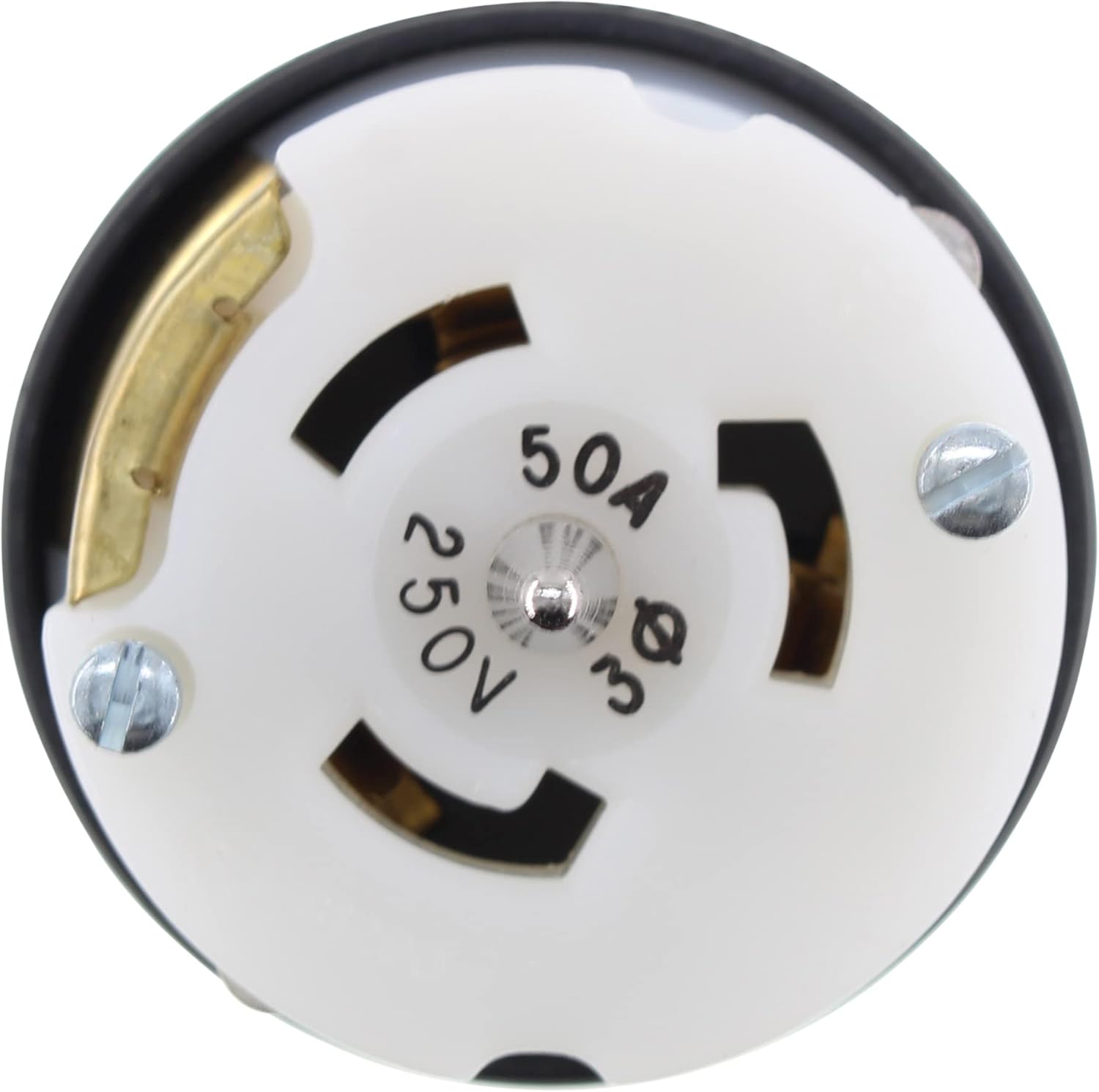 Legrand Pass & Seymour CS8364 Turnlok 50 Amp 3 Phase 250V California Standard Industrial Spec Grade Locking Connector, Non-NEMA, Black (1 Count)