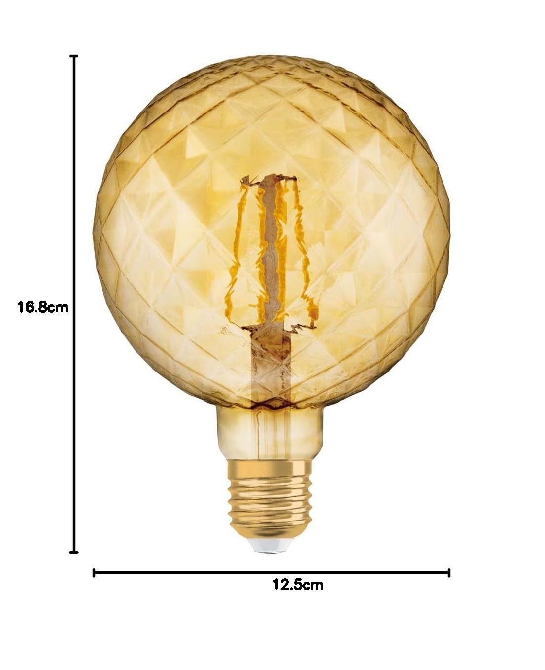 Osram LED Vintage 1906 Lampe, Sockel: E27, Warm White, 2500 K, 4, 50 W, Ersatz für 40-W-Glühbirne, 1 Stück (1er Pack) – Ansicht 6