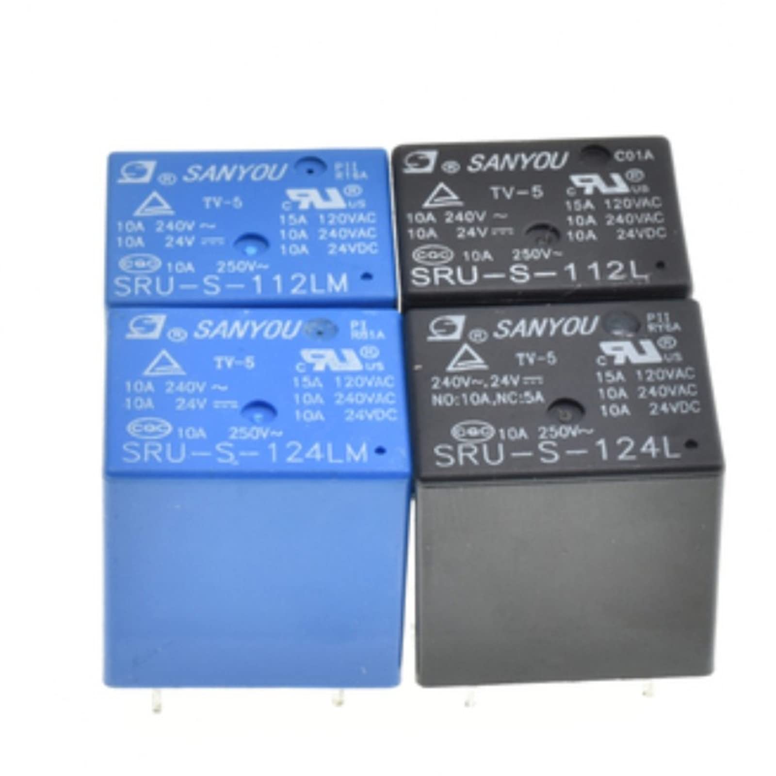WBNFFUCYU Relay 10PCS/LOT SRU-S-112LM 12VDC SRU-S-124LM 24VDC SRU S 112LM 4PIN 10A 12V 24V(12VDC)
