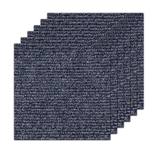 Losetas Autoadhesivas de Alfombra Reutilizables de 30 x 30 cm, 10 Unidades, sin Costuras, para Suelos, despegar y Pegar (Gris Oscuro)