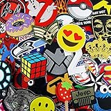 24 Patches - Random Logo Iron/Sew on Patch | Flag | Space | Car | Music Band | Cute Logo | Movie | Cartoon | Text | Animal | Sport | Flower | and Others and Others Iron/Sew on Embroidered Patches