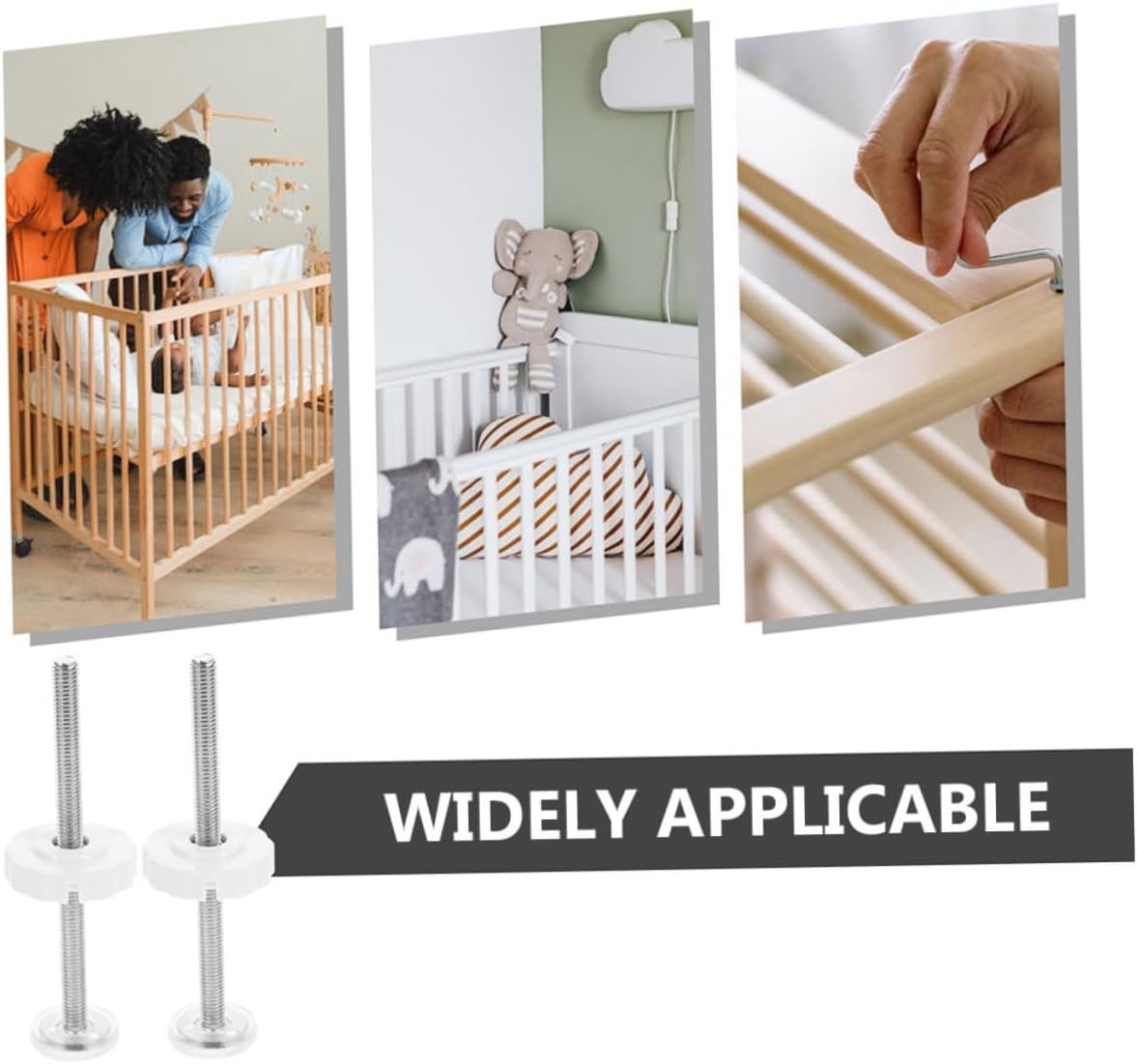 24pcs Sturdy Pressure Gate Screws Threaded Rods Easy Install No Drilling Safety for Boys and Girls and Pets