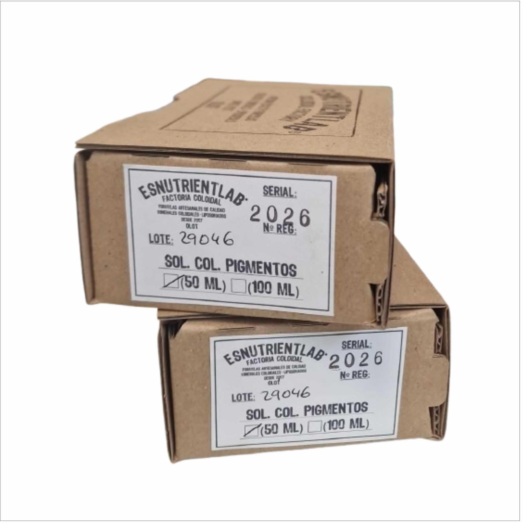 Cobre coloidal artesanal 50 PPM, 250 ml. Con certificado de autenticidad. ESNUTRIENTLAB. 99,99% de pureza.